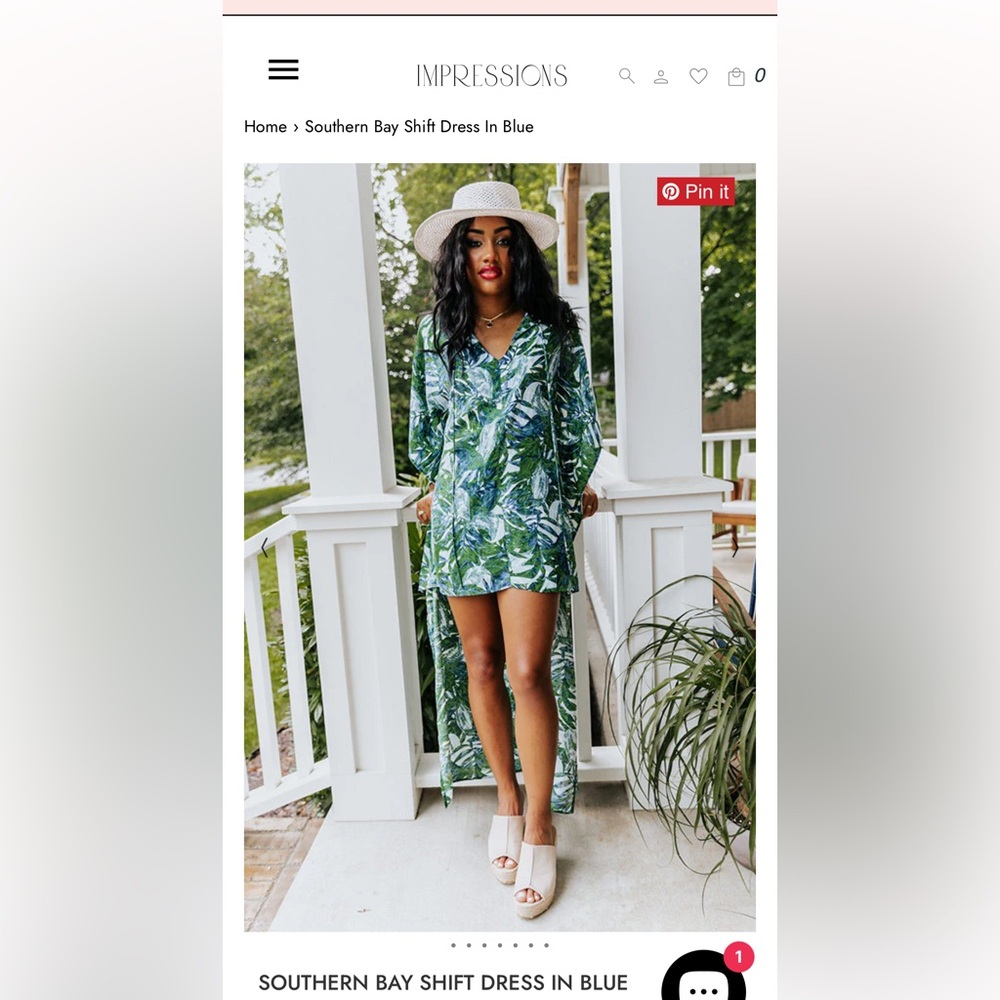 Hi lo tropical dress